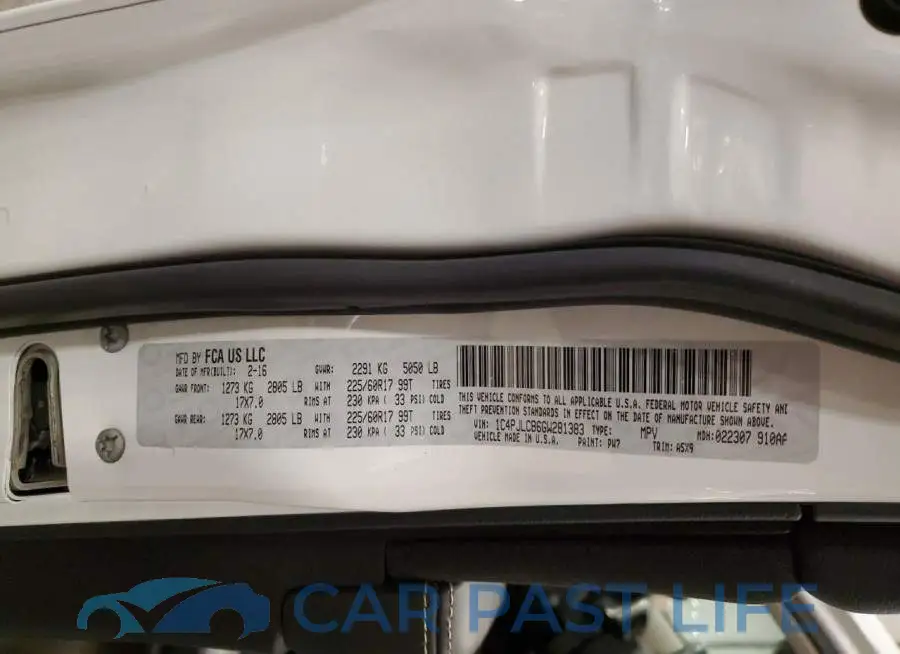 1C4PJLCB6GW281383# 13