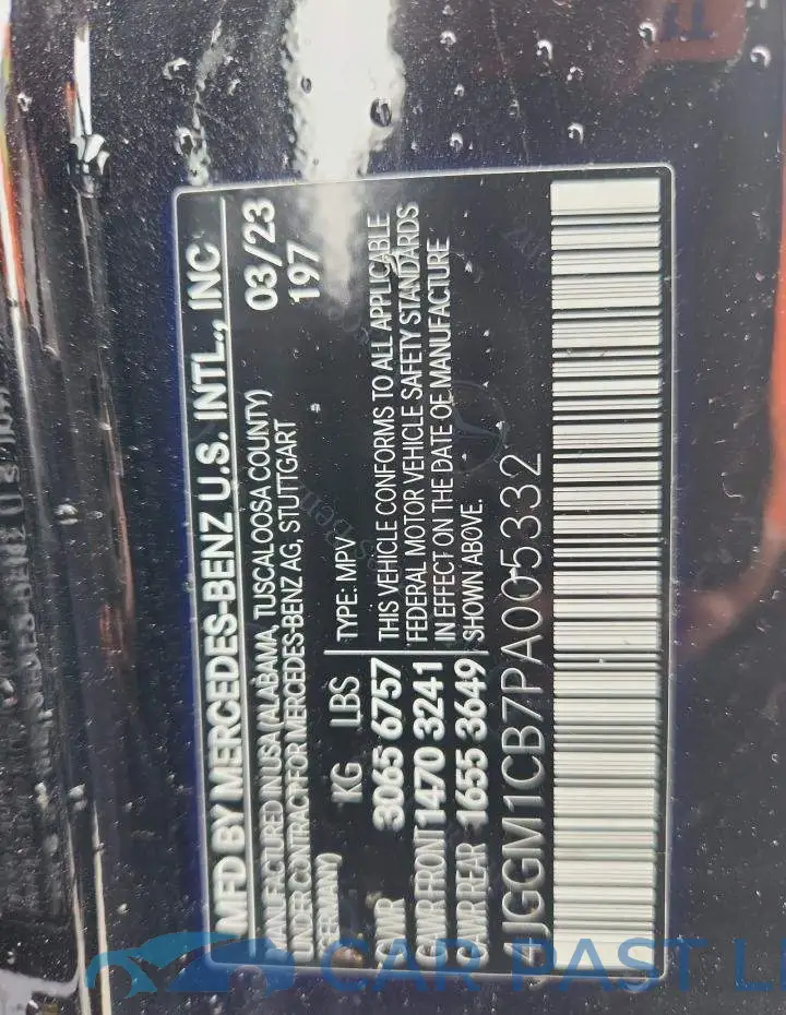 4JGGM1CB7PA005332# 13