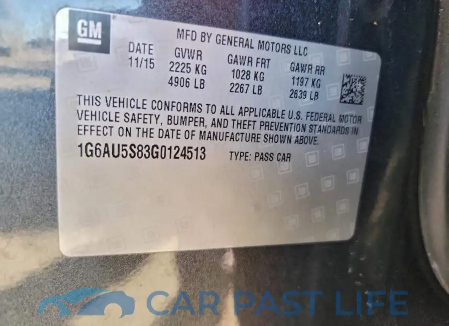 1G6AU5S83G0124513# 13