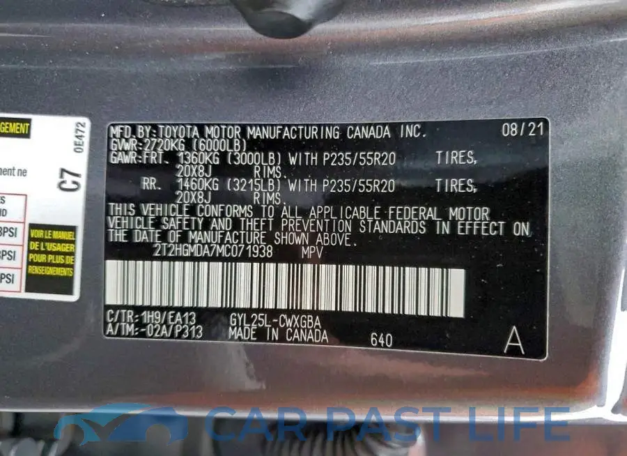 2T2HGMDA7MC071938# 13