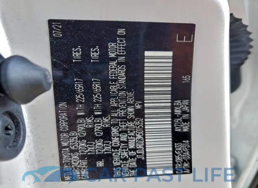 JTJDJRDZ3M5015352# 12