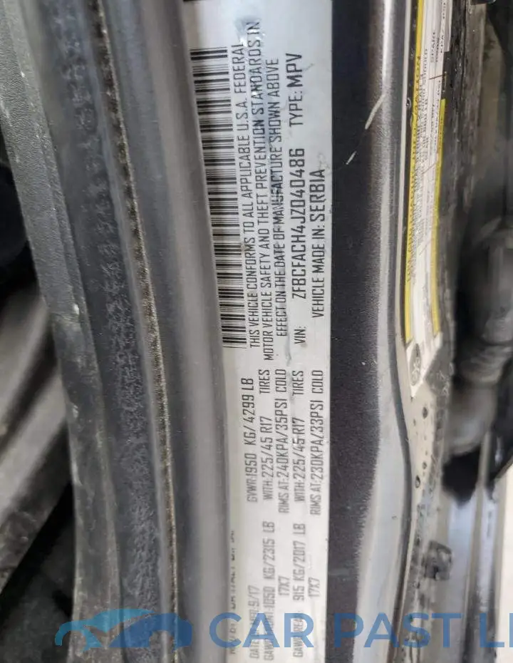 ZFBCFACH4JZ040486# 12