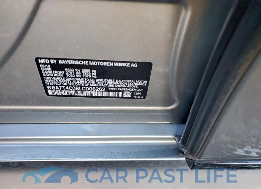 WBA7T4C08LCD06262# 12
