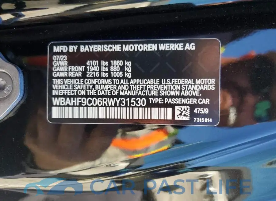 WBAHF9C06RWY31530# 12