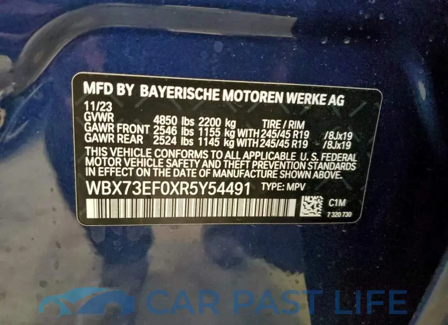 WBX73EF0XR5Y54491# 13