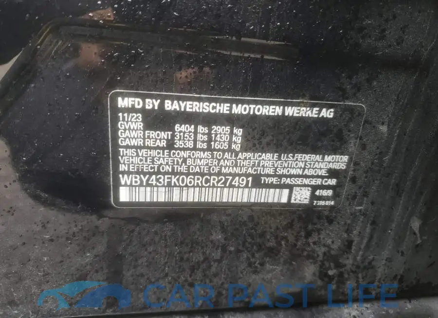 WBY43FK06RCR27491# 12