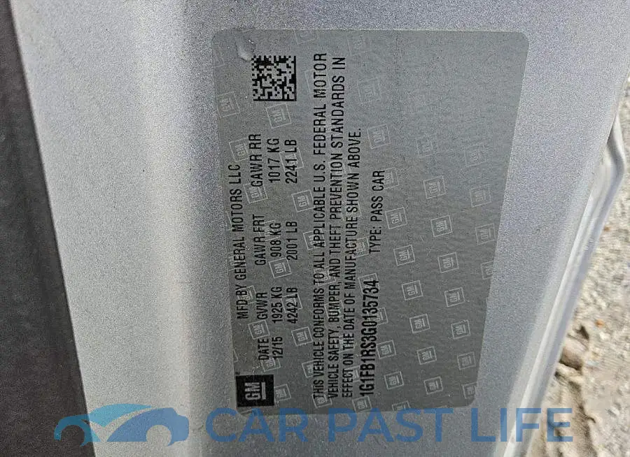 1G1FB1RS3G0135734# 12