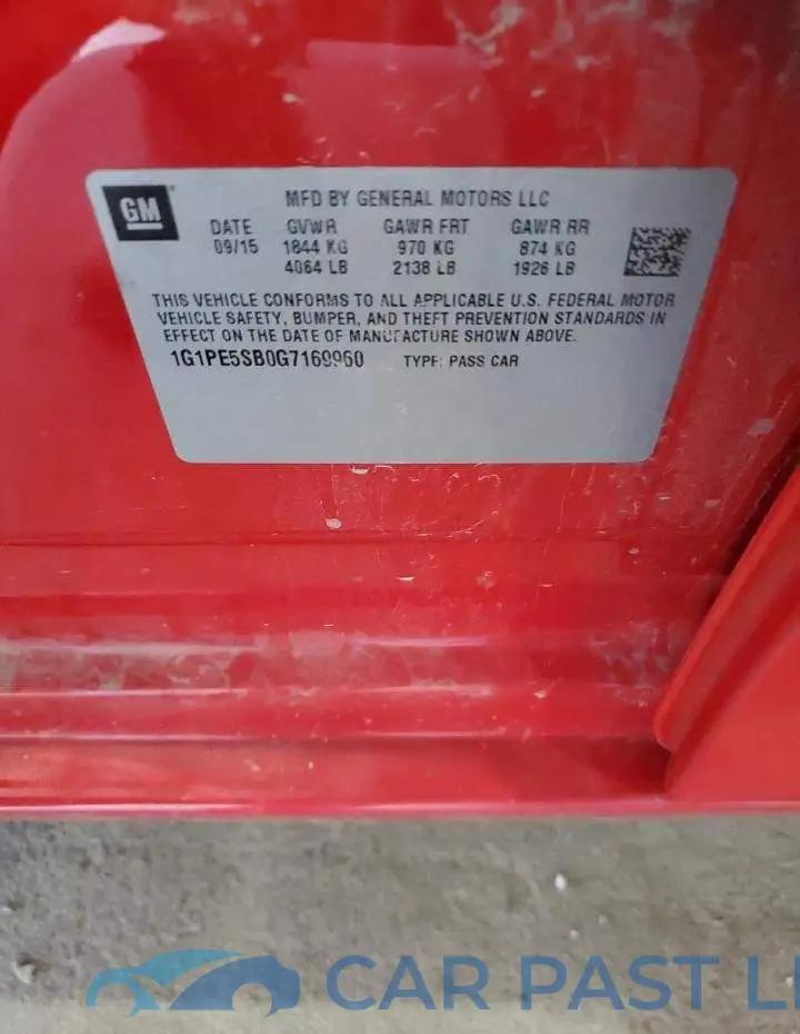 1G1PE5SB0G7169960# 12