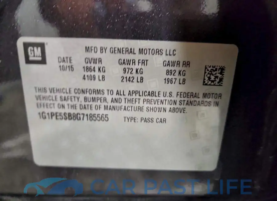 1G1PE5SB8G7185565# 12
