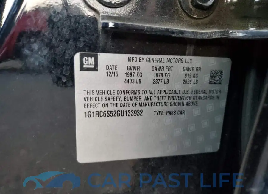 1G1RC6S52GU133932# 12