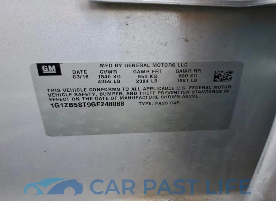 1G1ZB5ST9GF248088# 12