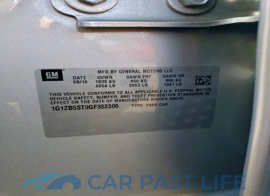 1G1ZB5ST9GF352306# 12