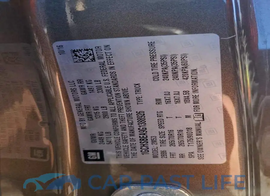 1GCHSBEA9G1388926# 12