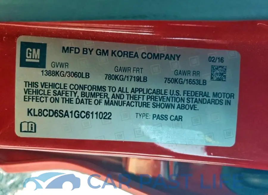 KL8CD6SA1GC611022# 13
