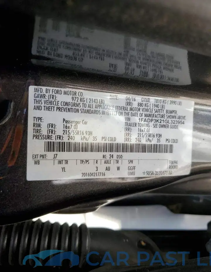 1FADP3K21GL323954# 12