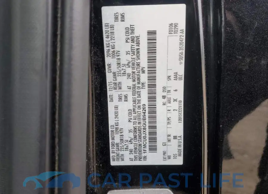1FMCU0JX8GUB94269# 14