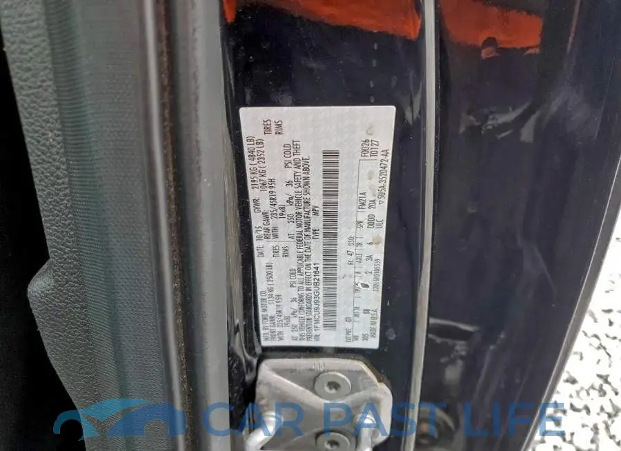 1FMCU9J93GUB21641# 14