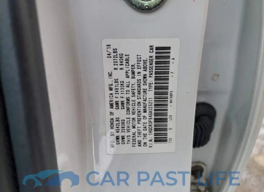 1HGCR3F94GA025211# 12