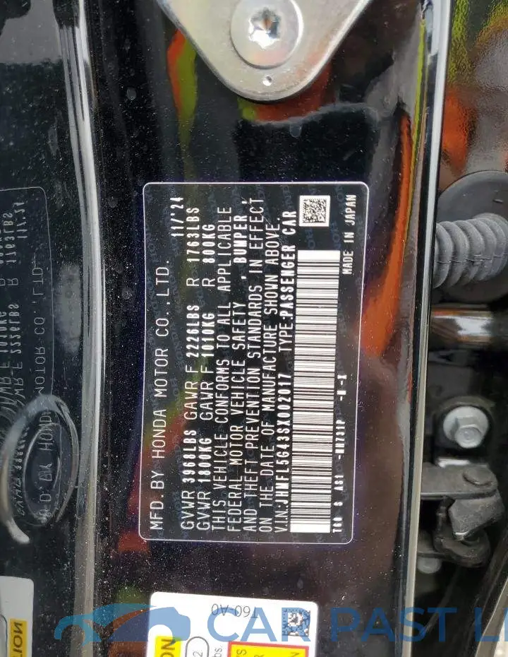 JHMFL5G43SX002017# 13
