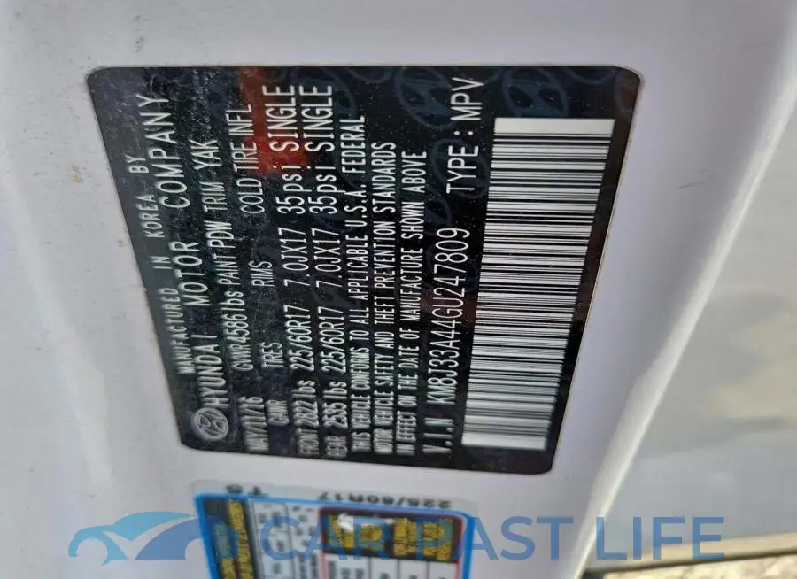 KM8J33A44GU247809# 14