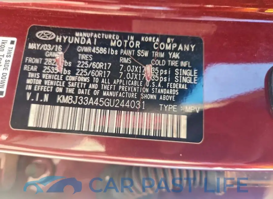 KM8J33A45GU244031# 12