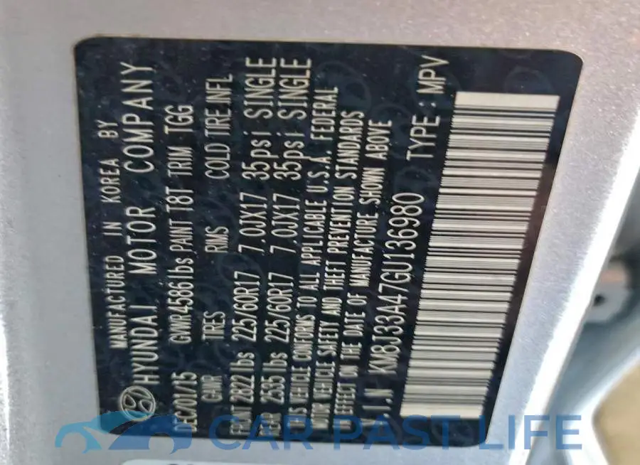 KM8J33A47GU136980# 14