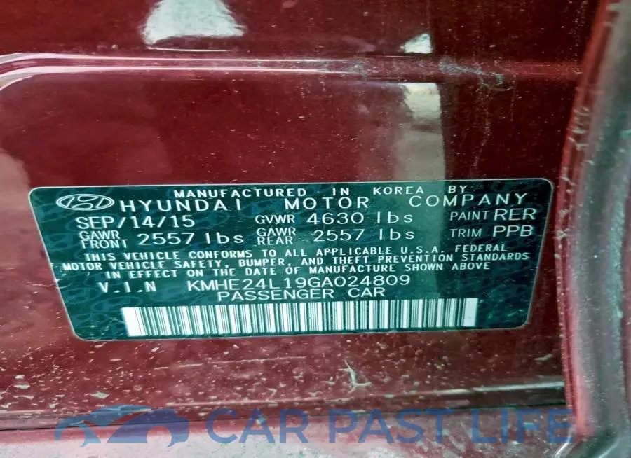 KMHE24L19GA024809# 12