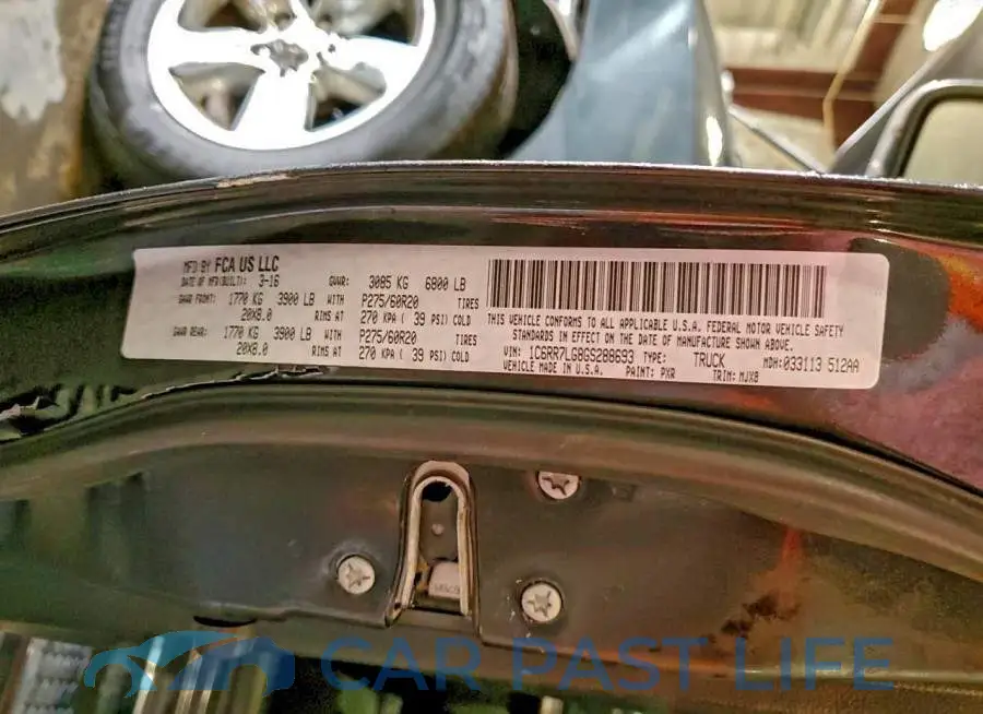 1C6RR7LG8GS288693# 12