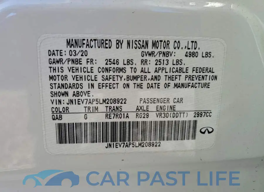 JN1EV7AP5LM208922# 12