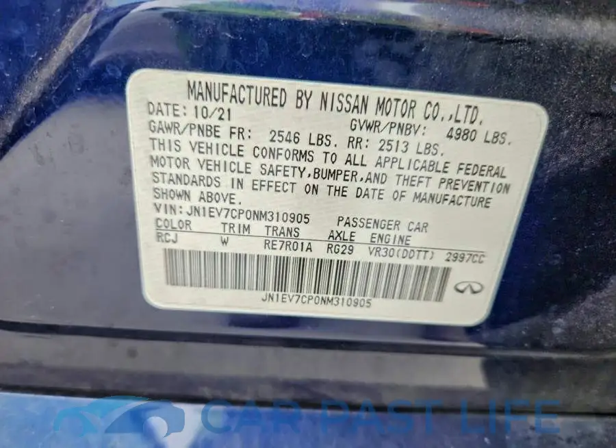 JN1EV7CP0NM310905# 12