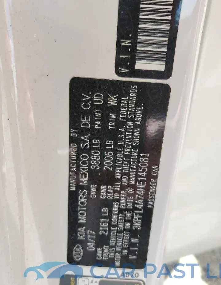 3KPFL4A74HE145081# 13