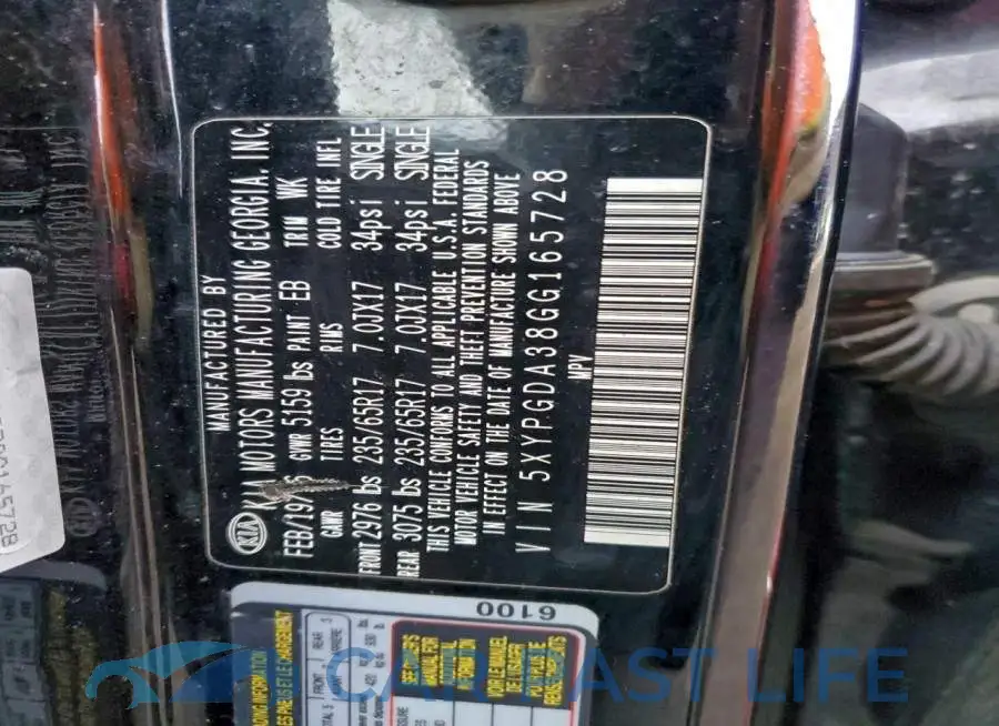 5XYPGDA38GG165728# 13