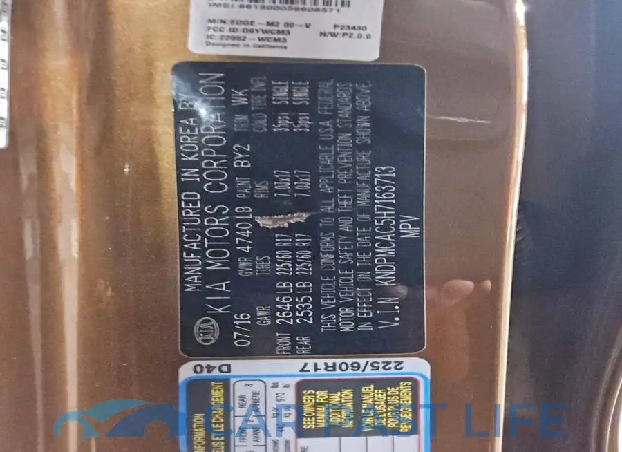 KNDPMCAC5H7163713# 13