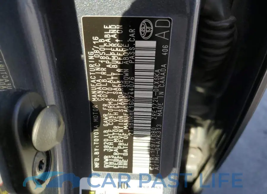 2T1BURHE1GC744076# 12