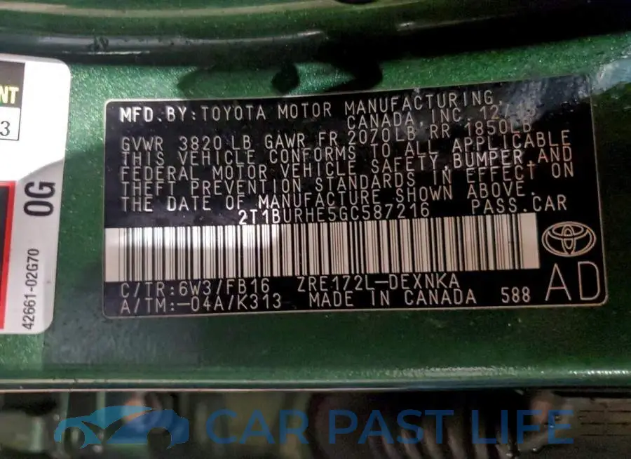 2T1BURHE5GC587216# 12