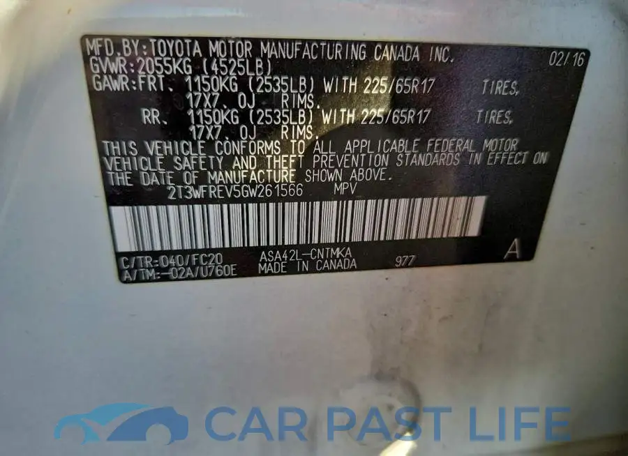 2T3WFREV5GW261566# 13