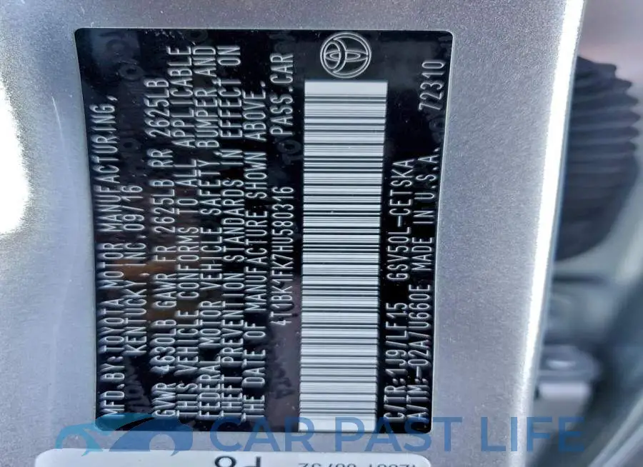 4T1BK1FK7HU580316# 13