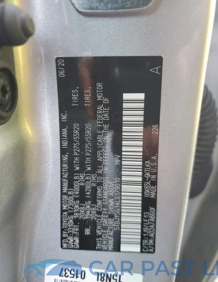 5TDJY5G14LS179010# 13