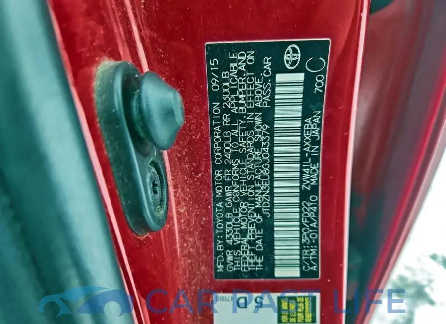 JTDZN3EU8GJ043379# 12