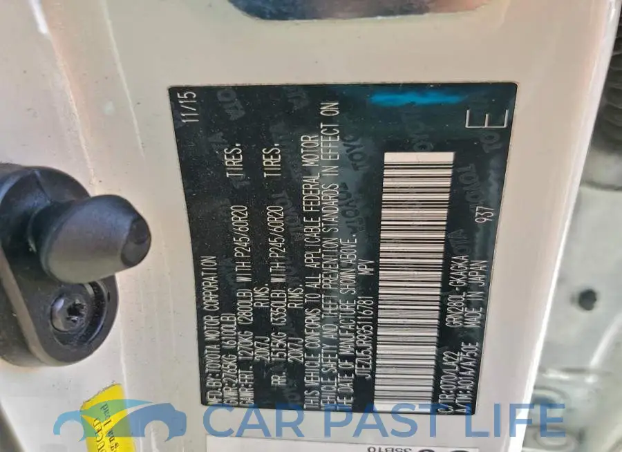 JTEZU5JR9G5116781# 14