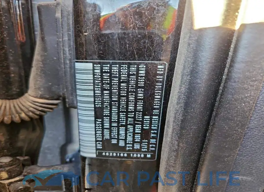 3VWF07ATXGM615025# 12