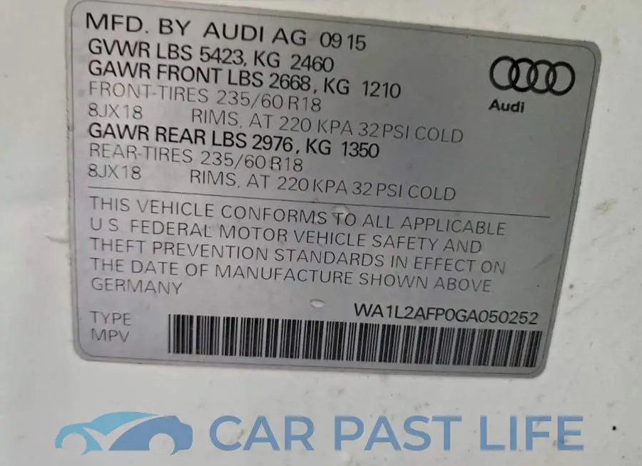 WA1L2AFP0GA050252# 13