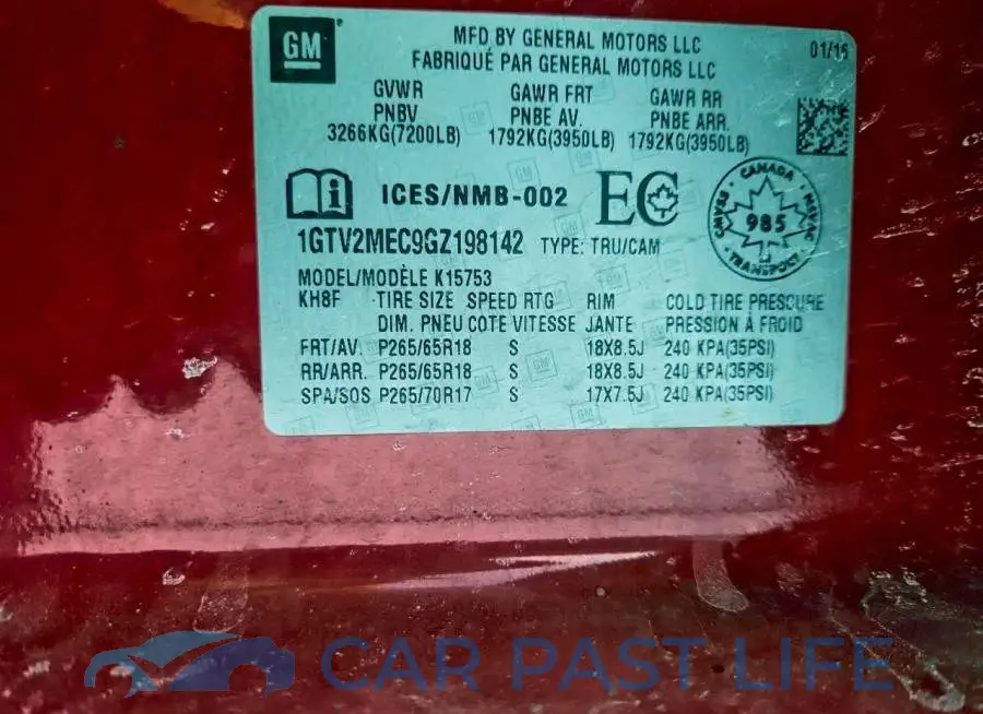 1GTV2MEC9GZ198142# 13