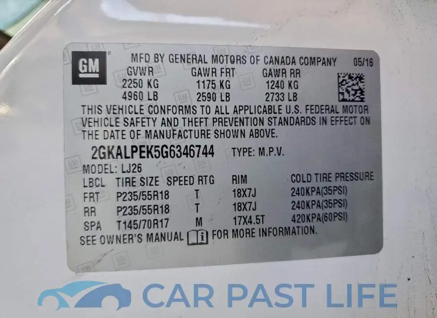 2GKALPEK5G6346744# 13