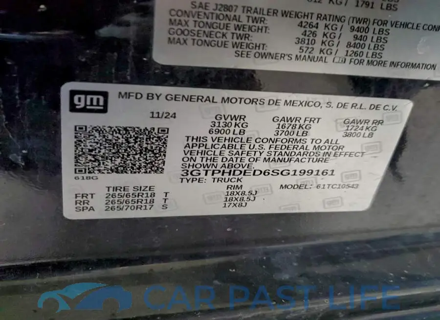 3GTPHDED6SG199161# 12