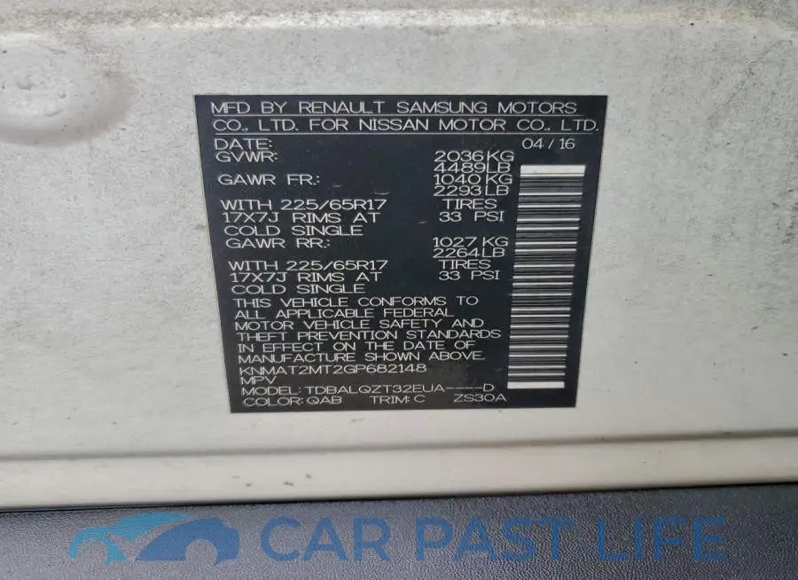 KNMAT2MT2GP682148# 13