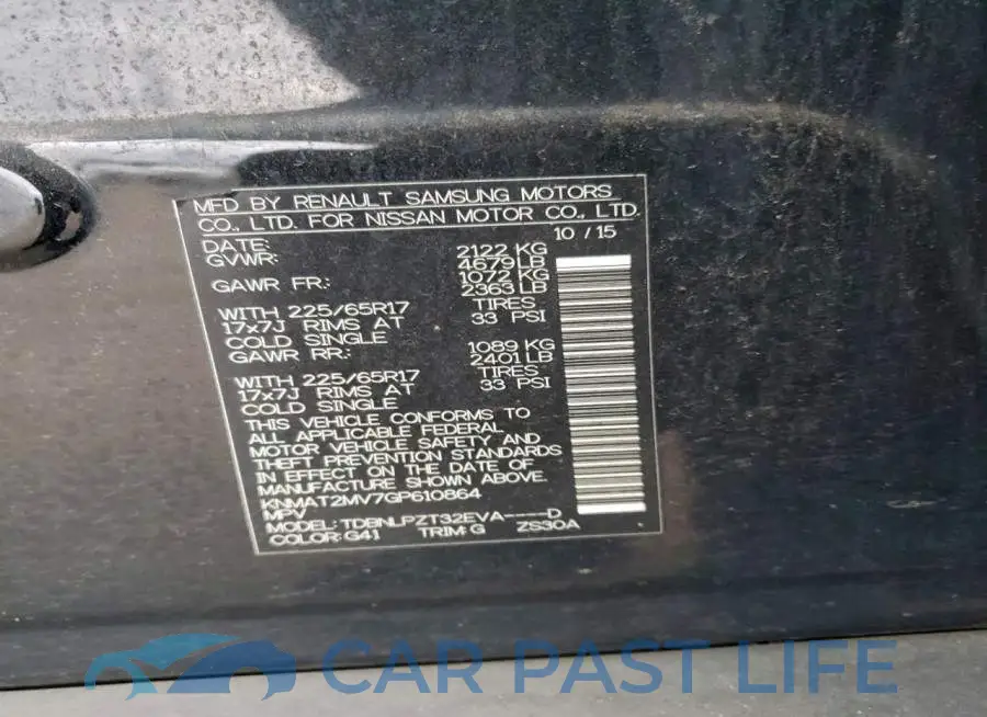 KNMAT2MV7GP610864# 13