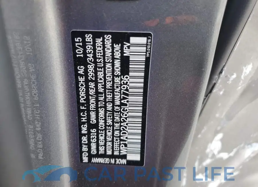 WP1AD2A26GLA77936# 13