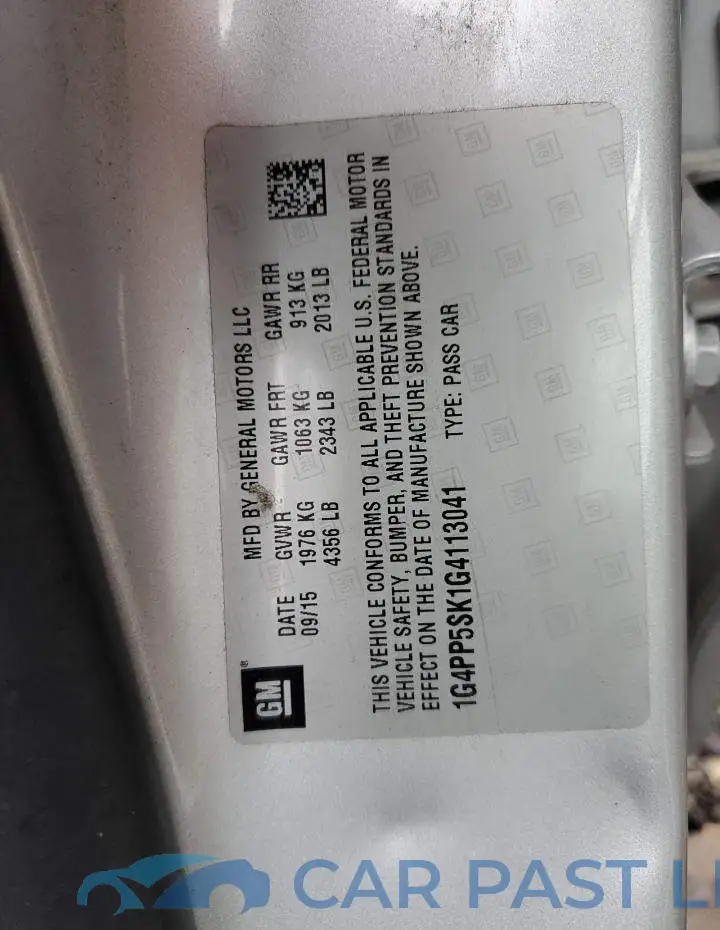 1G4PP5SK1G4113041# 12