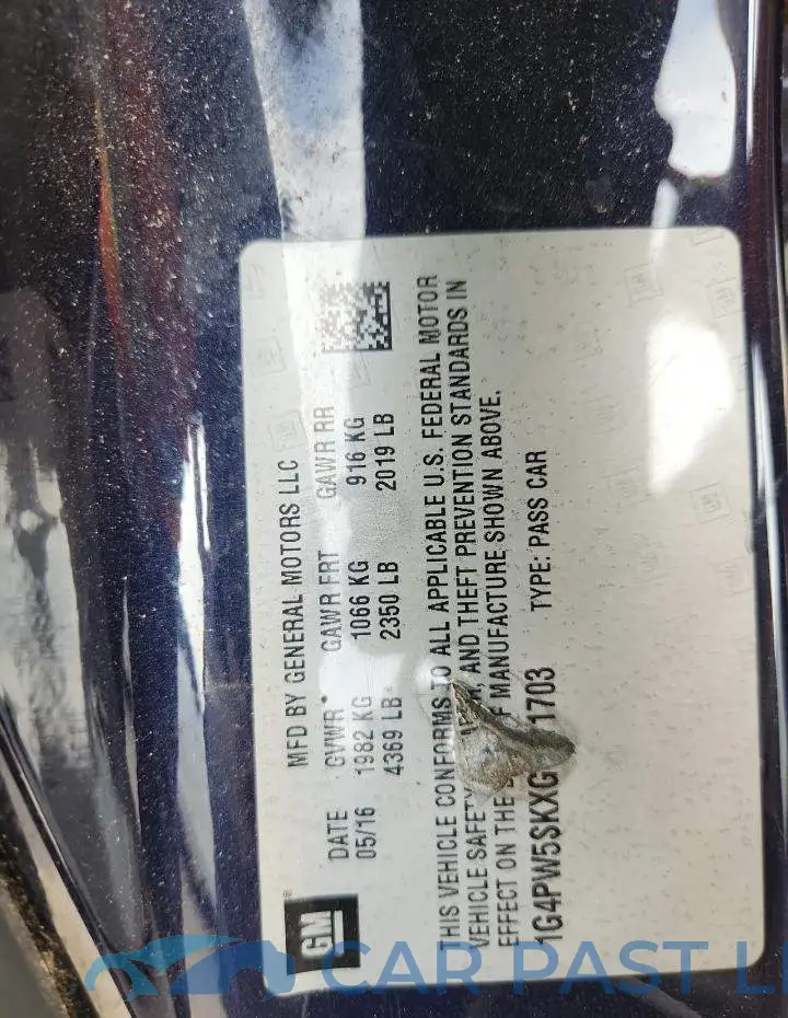 1G4PW5SKXG4171703# 12
